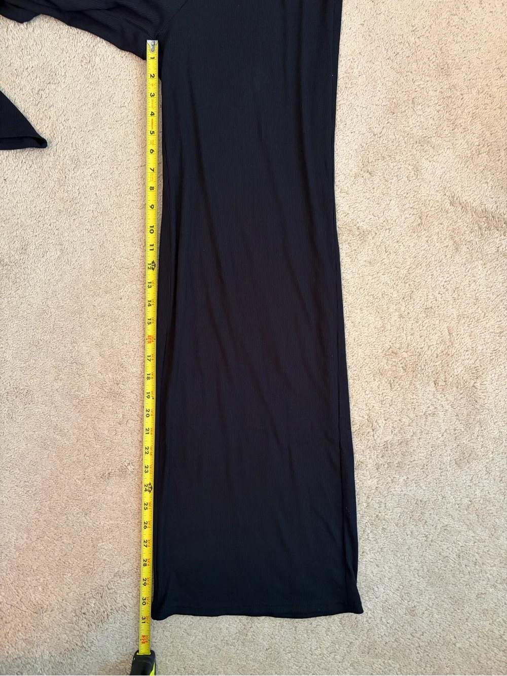Alo Yoga NWT Mid Rise Dreamlight Straight Pants Ribbed Black Womens Sz S